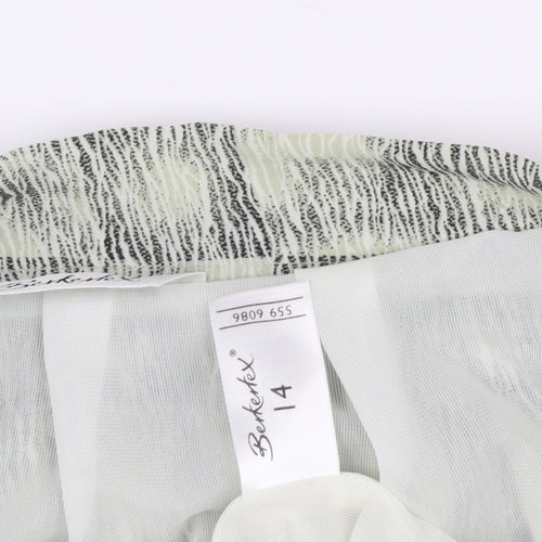 Berketex Women's Grey Midi Geometric Skirt Size 14