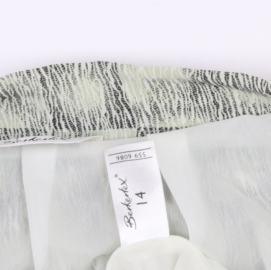 Berketex Women's Grey Midi Geometric Skirt Size 14