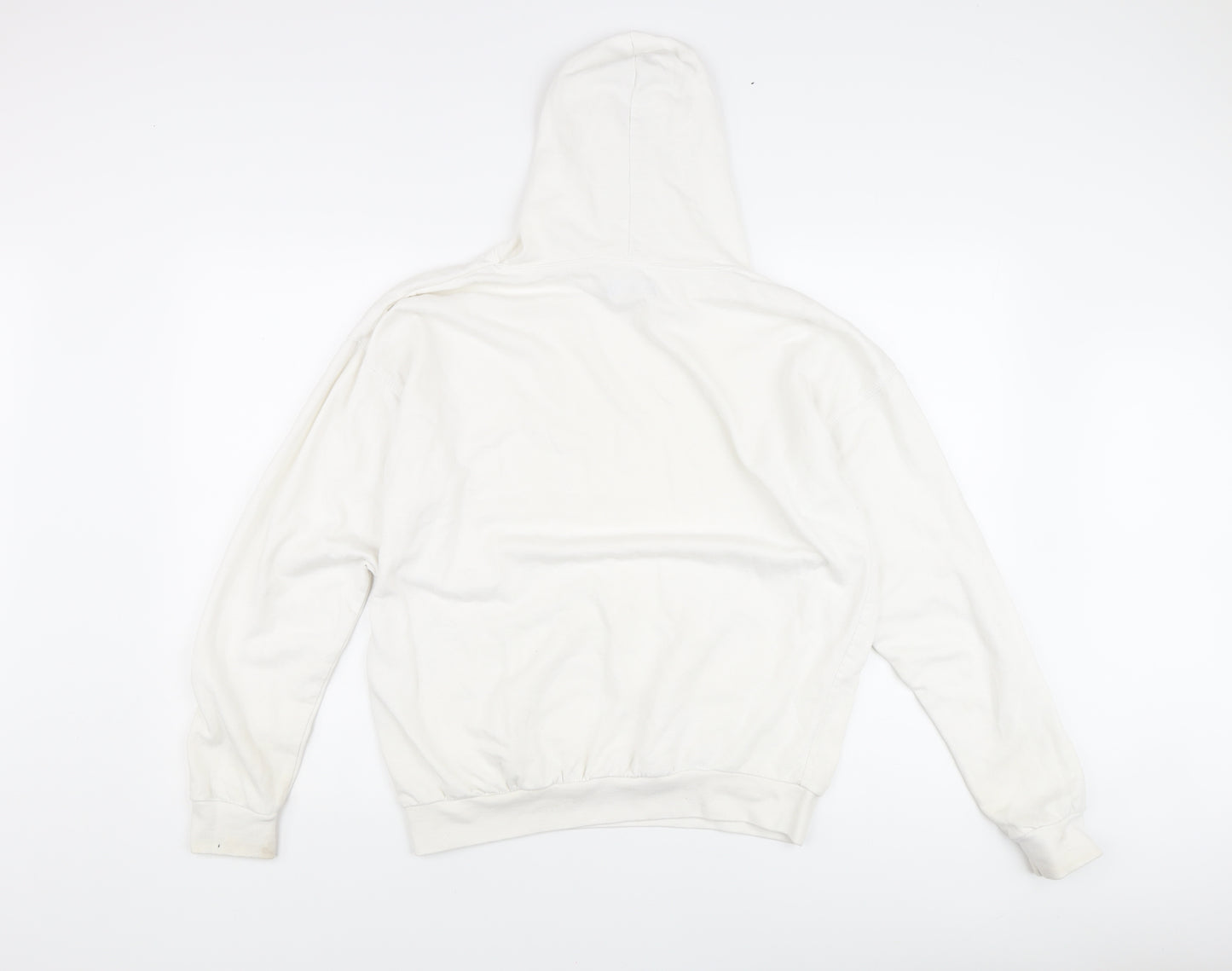 PrettyLittleThing Women's White Pullover Hoodie - S