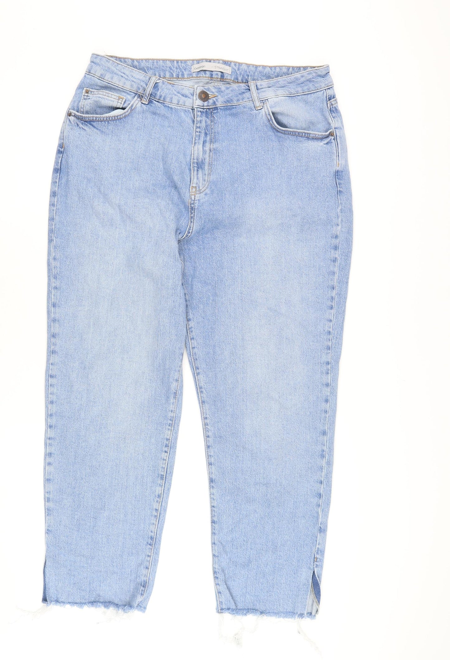 George Women’s Light Blue Straight Jeans Size 18