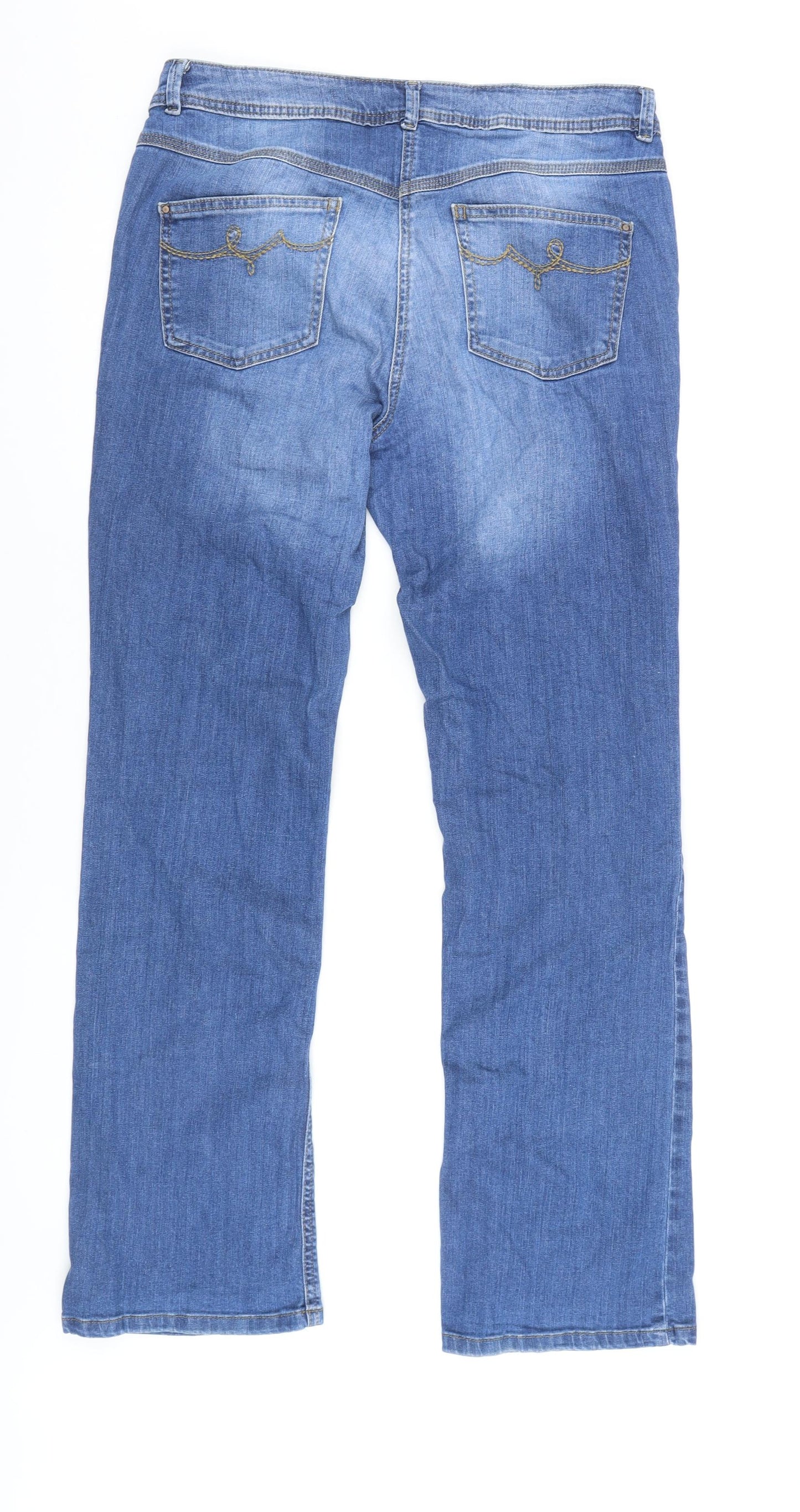 Tu Women's Blue Bootcut Jeans, Size 14R, Denim