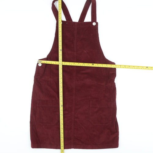 Matalan Women's Red Pinafore Dress Size 10