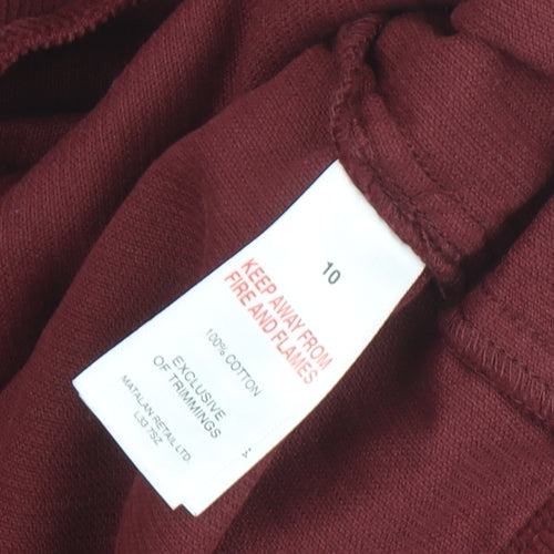 Matalan Women's Red Pinafore Dress Size 10