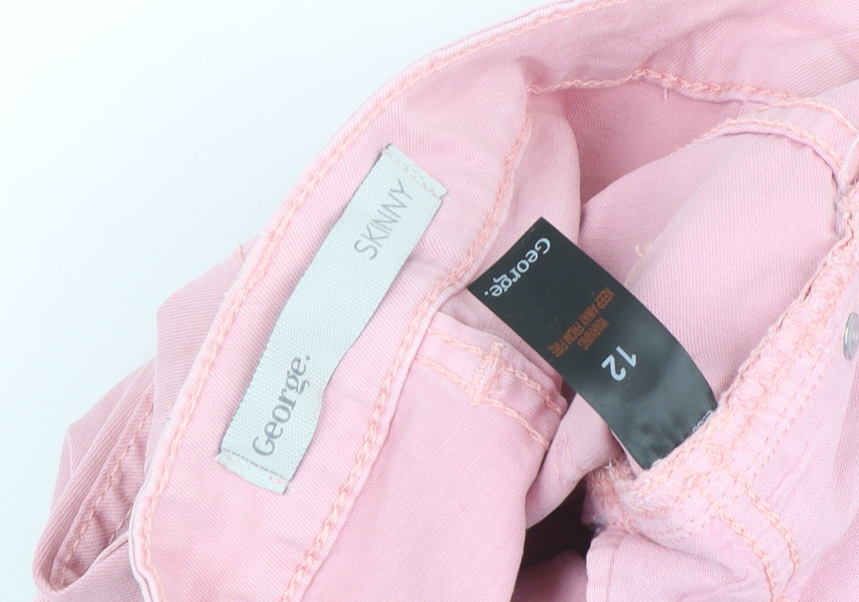 George Women's Pink Skinny Trousers Size 12