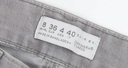 Primark Women's Grey Skinny Jeans Size 8