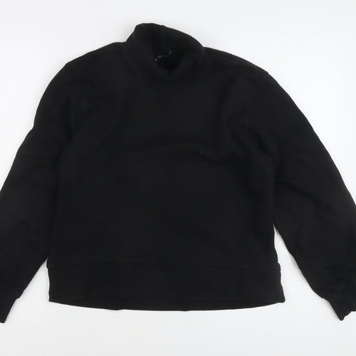 Zara Women's Black Mock Neck Sweatshirt Size 12