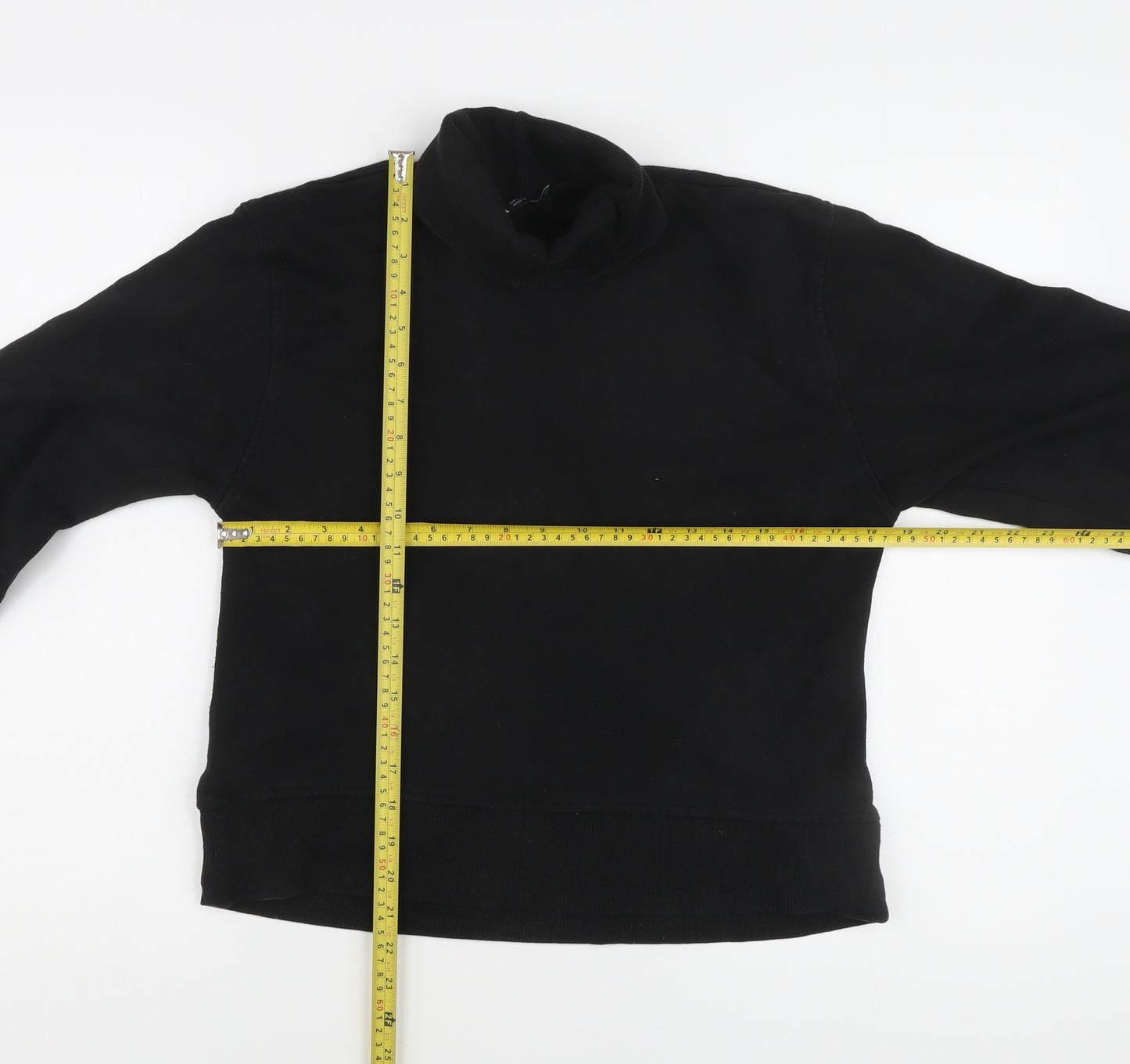 Zara Women's Black Mock Neck Sweatshirt Size 12