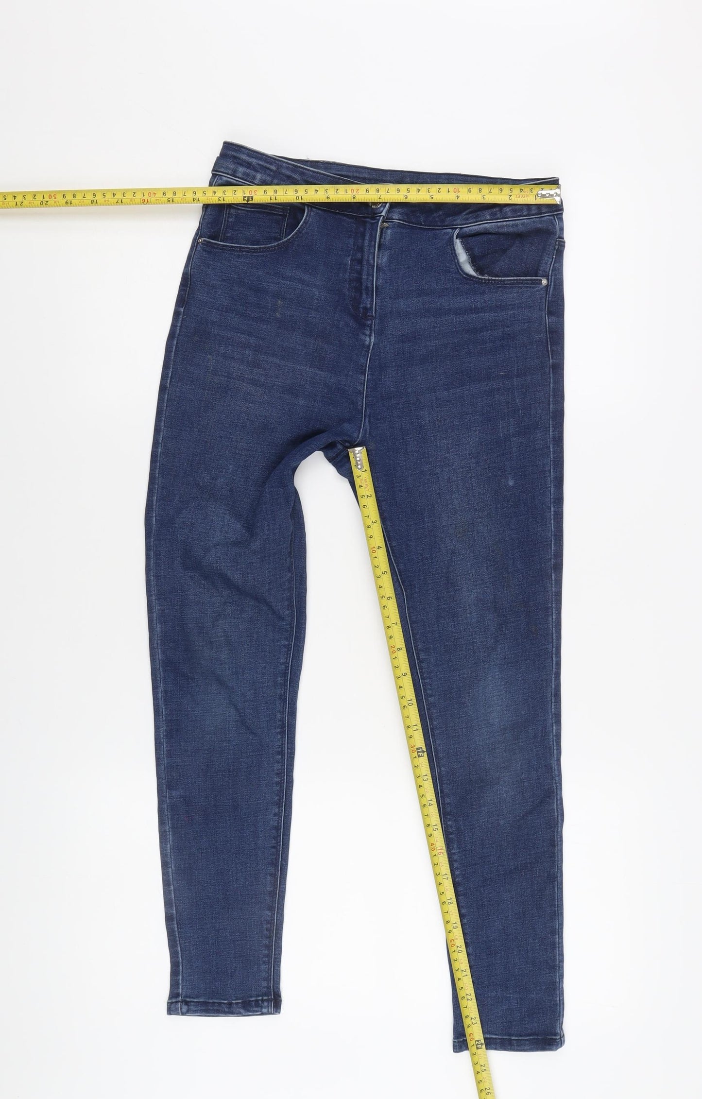 Matalan Girls Blue Skinny Jeans, 12 Years - Stylish & Comfy
