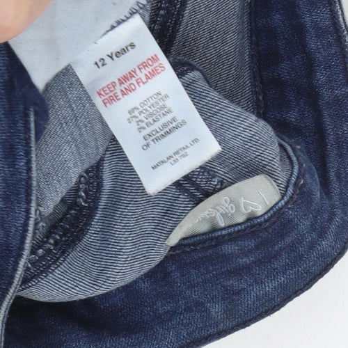 Matalan Girls Blue Skinny Jeans, 12 Years - Stylish & Comfy