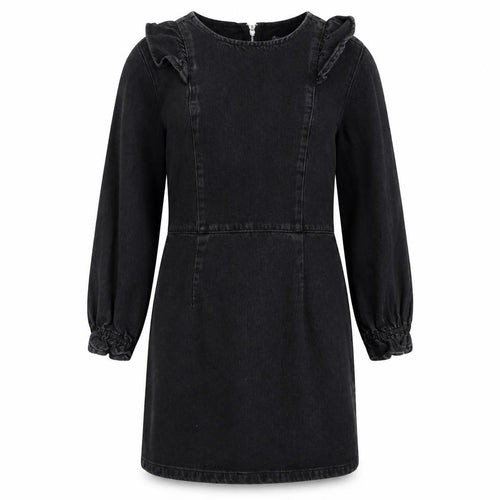 Papaya Denim Black Long Sleeve Women's Dress Size 16