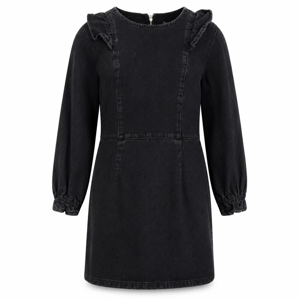 Papaya Denim Black Long Sleeve Women's Dress Size 16