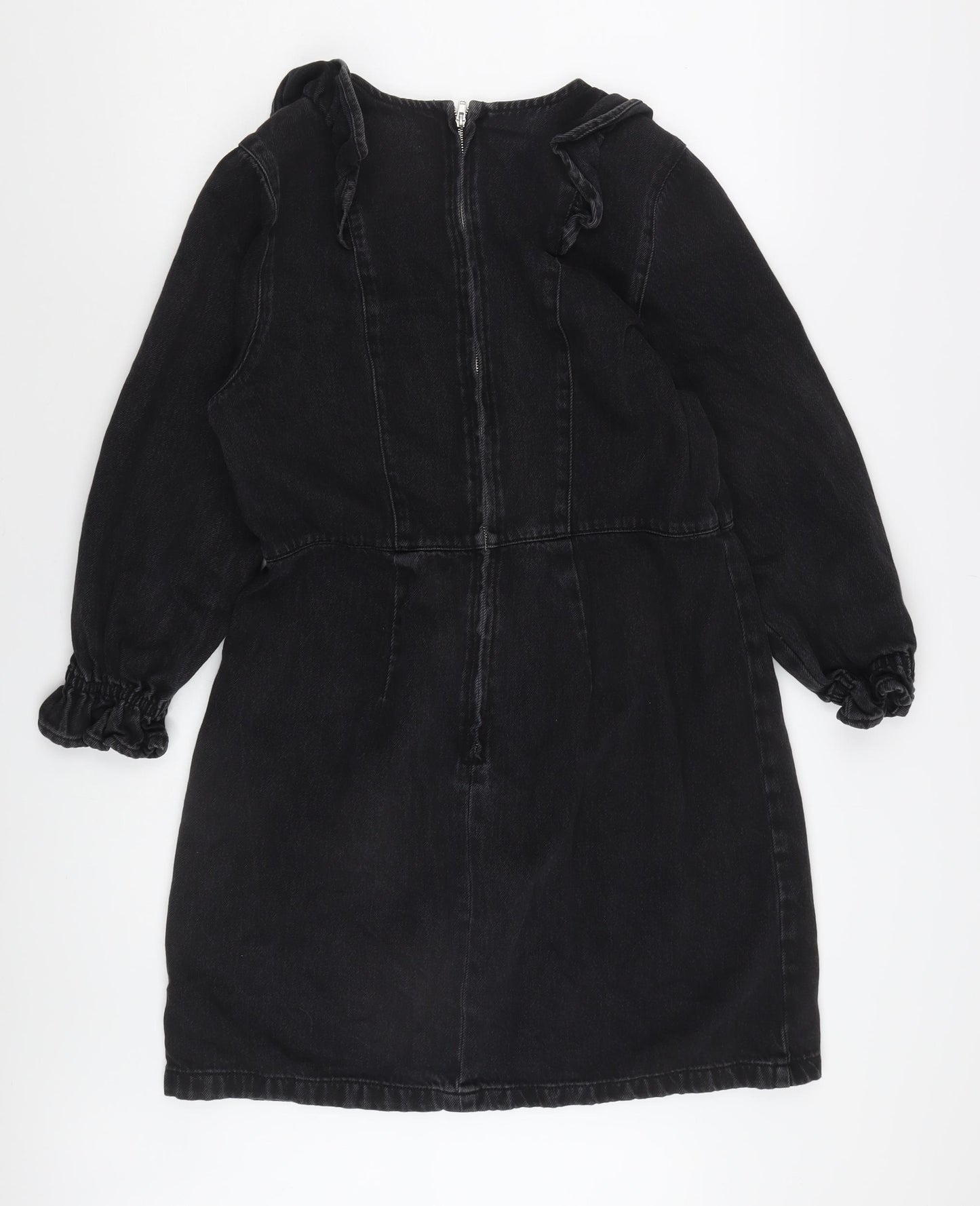 Papaya Denim Black Long Sleeve Women's Dress Size 16