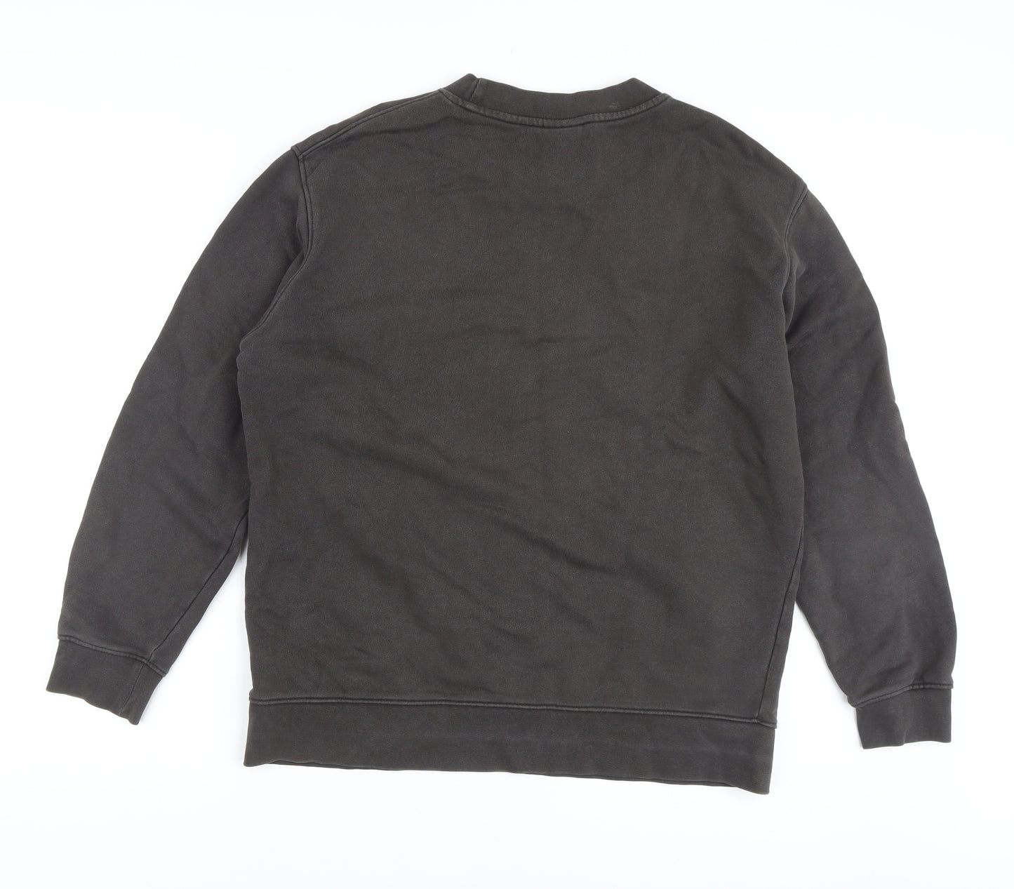 Zara Unisex Black Crew Neck Sweatshirt Size 14