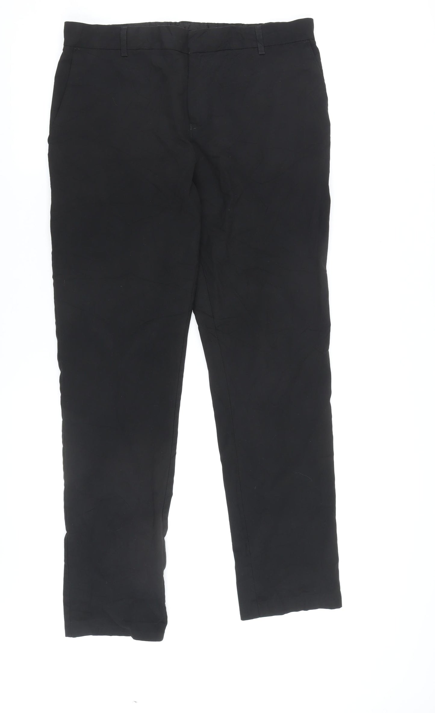 Marks & Spencer Black Men's Trousers 18 (17/LNG)