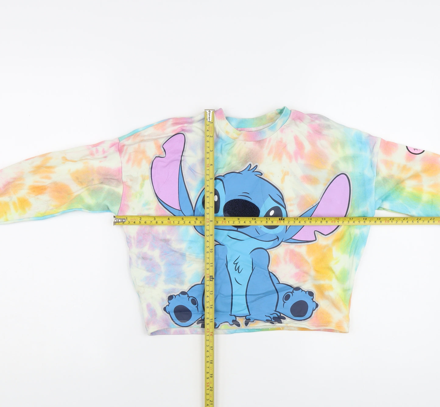 Disney Girls Multicoloured 7-8Y Stitch Pullover Sweatshirt