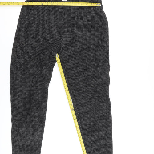 Next Women Grey Cropped Cigarette Trousers Size 12