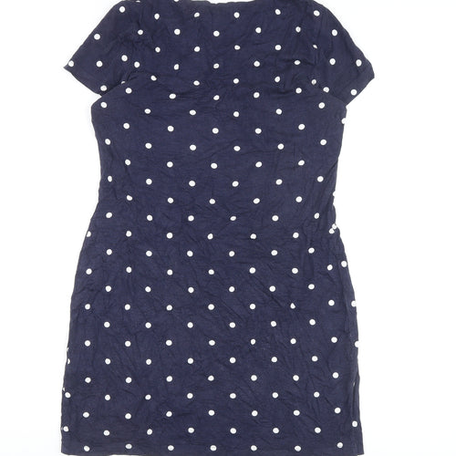 Joules Women’s Blue Polka Dot Short Dress Size 10