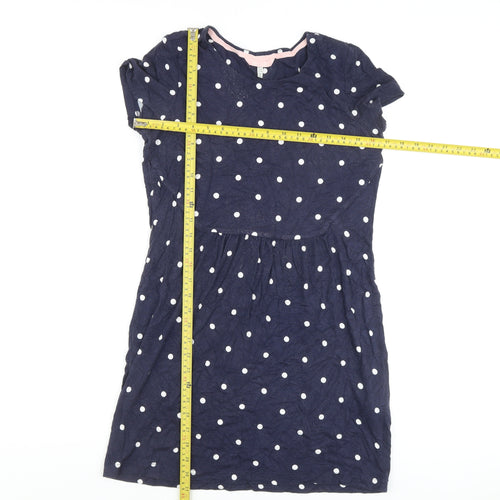 Joules Women’s Blue Polka Dot Short Dress Size 10