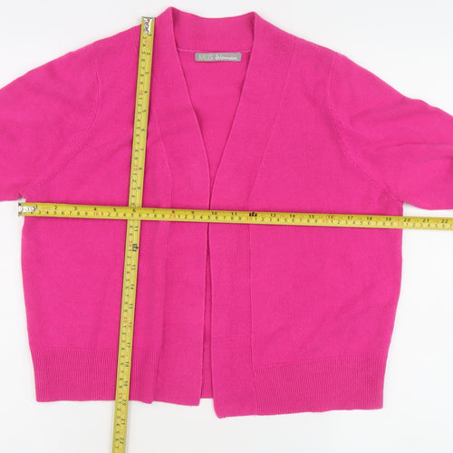 Marks and Spencer Women's Pink Open Front Cardigan Size 14