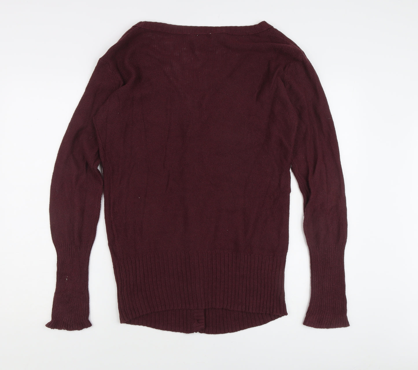 IDI by Matthew Men's Red V-Neck Cotton Cardigan - Size L