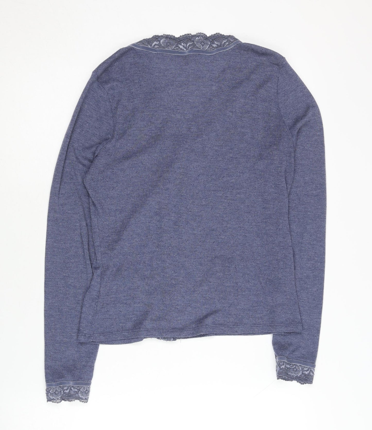 Phase Eight Women's Blue Cardigan, Size M, Lace Accent