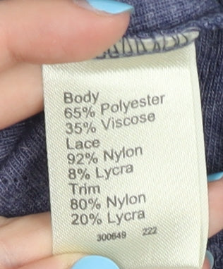 Phase Eight Women's Blue Cardigan, Size M, Lace Accent