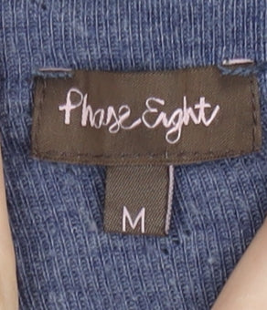 Phase Eight Women's Blue Cardigan, Size M, Lace Accent