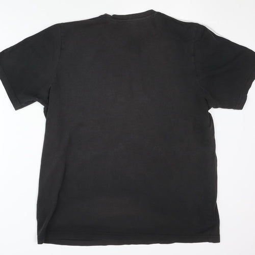 Adidas Men's Black L T-Shirt, Classic Style