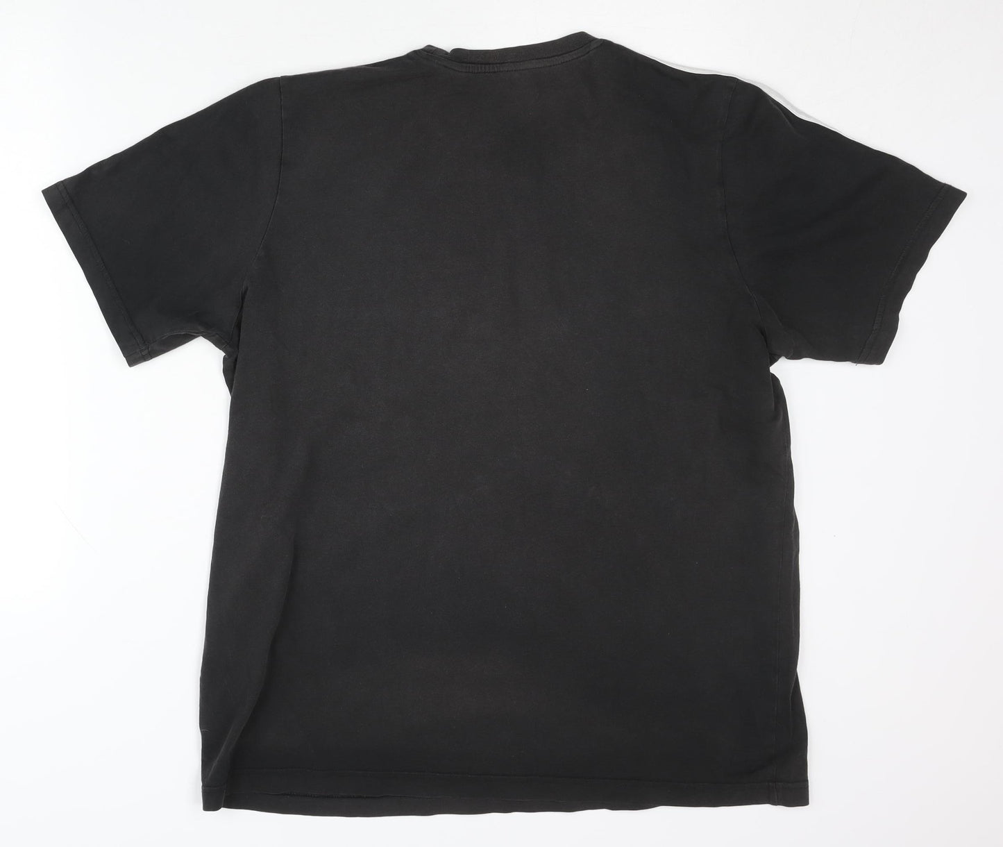 Adidas Men's Black L T-Shirt, Classic Style