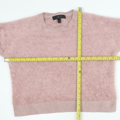 Topshop Petite Pink Knit Sweatshirt, Size 12