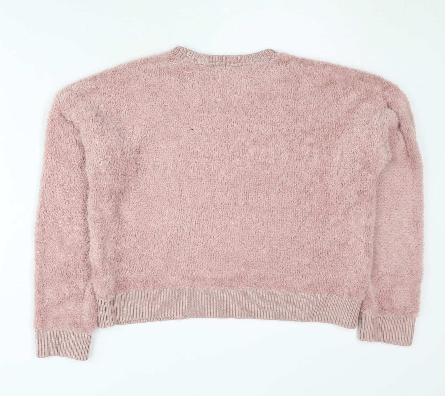 Topshop Petite Pink Knit Sweatshirt, Size 12