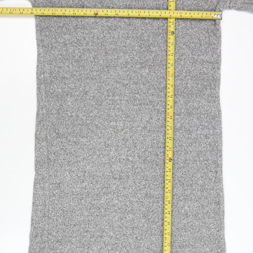 Zara Women Grey Shift Dress, Size 10, Long Sleeve, Winter