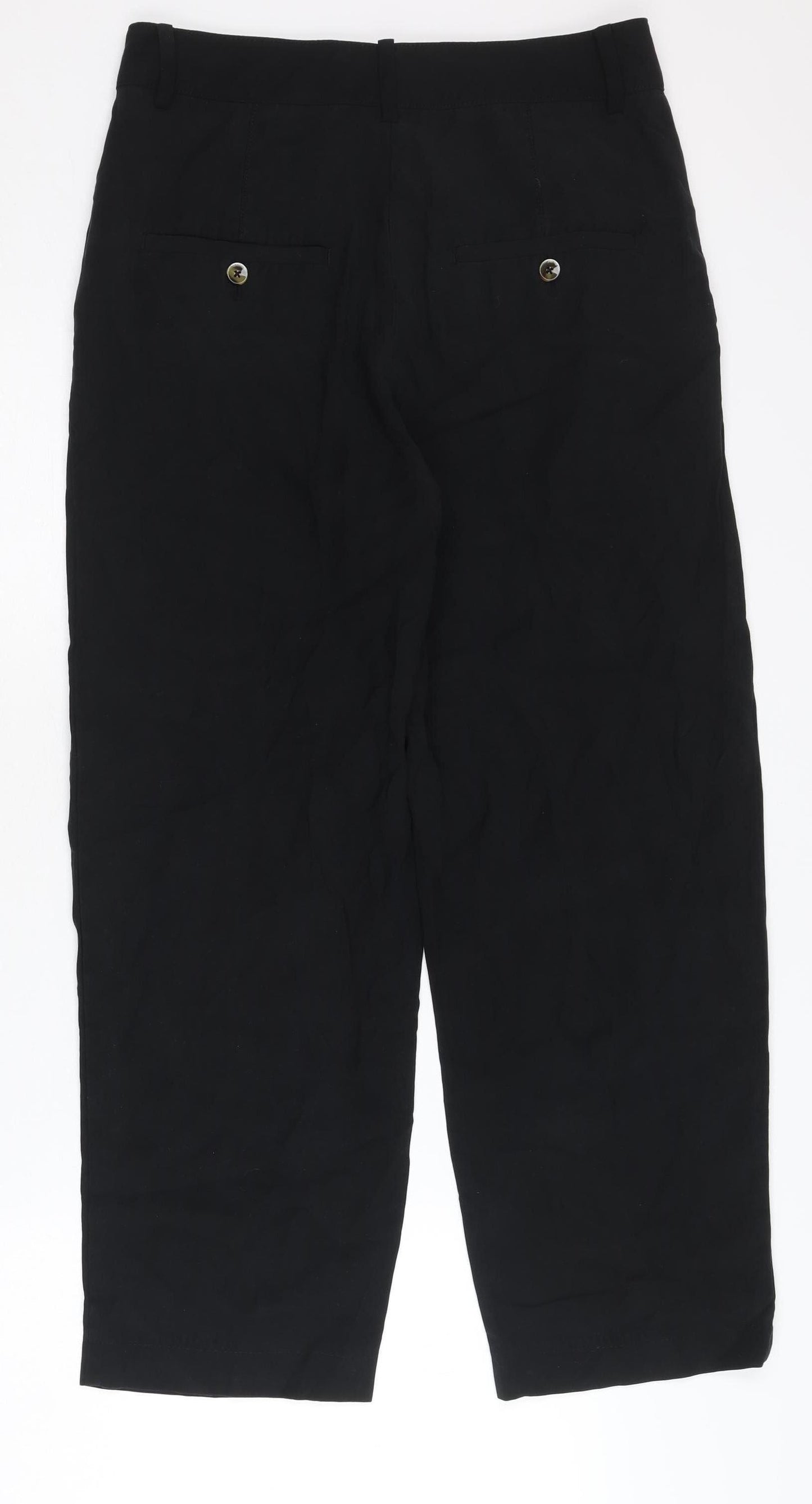 MNG Women's Black Straight Leg Trousers - Size 8