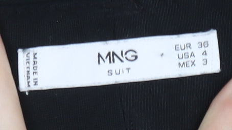 MNG Women's Black Straight Leg Trousers - Size 8