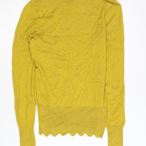 Oasis Women's Yellow XS Long Sleeve Knit Jumper