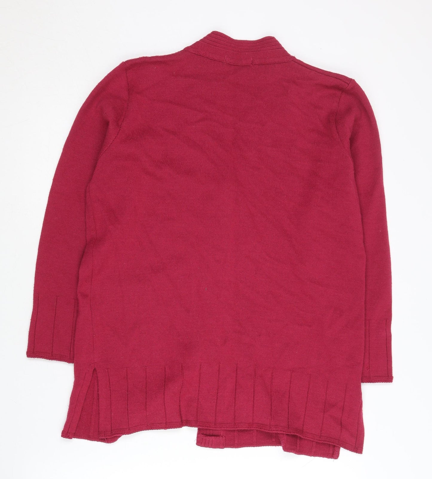 VIEW Women's Red Cardigan V-Neck Size 5 Casual