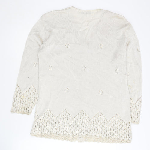 Berketex Women's Ivory Cardigan Size 14 V-Neck