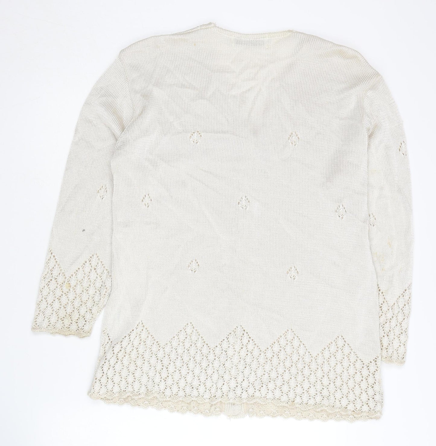 Berketex Women's Ivory Cardigan Size 14 V-Neck