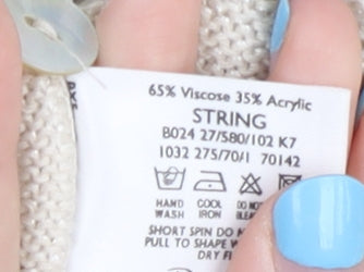 Berketex Women's Ivory Cardigan Size 14 V-Neck