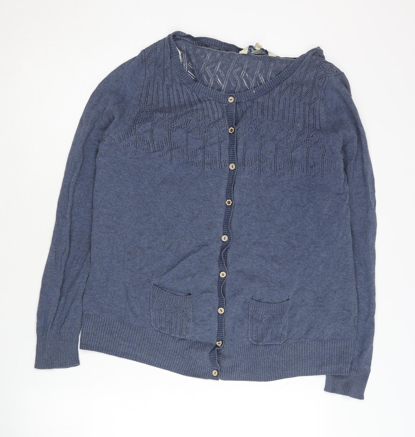 Mantaray Women's Blue Cardigan Size 16