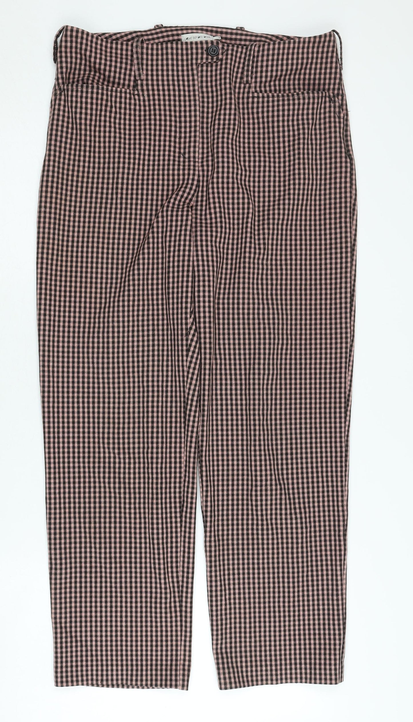 Light Before Dark Women's Multicoloured Check Trousers M