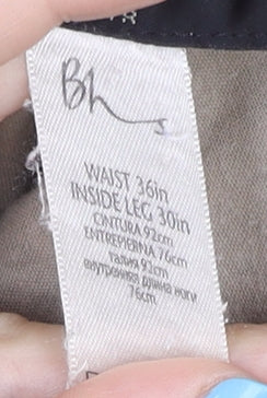 BHS Men's Beige Chino Trousers 36W 30L Casual Cotton