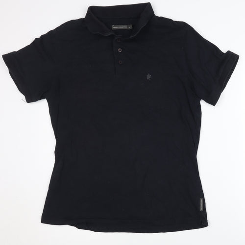 French Connection Black Men's XL Polo Shirt