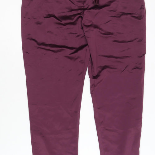 Boohoo Women's Purple Paperbag Trousers Size 6