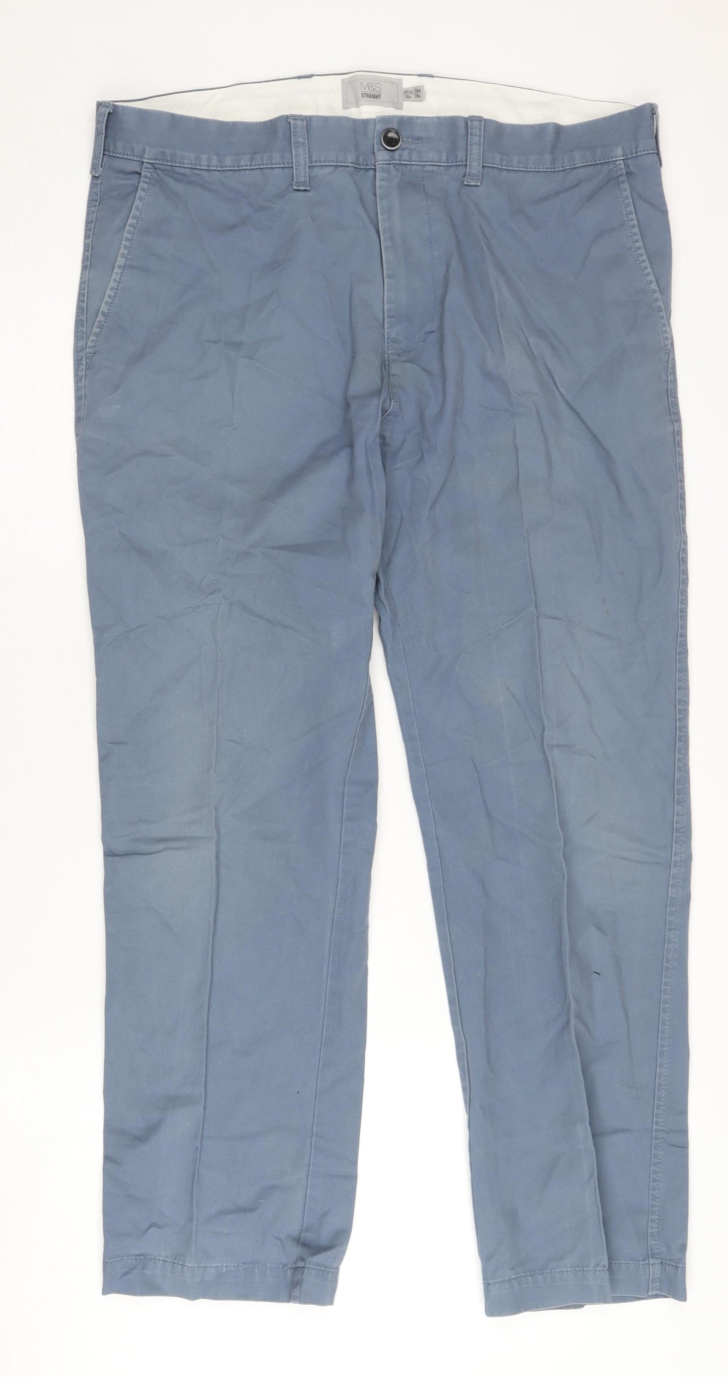 Marks and Spencer Blue Chino Trousers XL