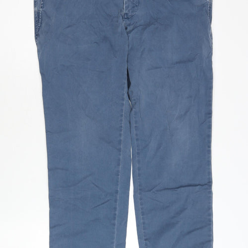 Meyer Men's Blue Chino Trousers, Size L, 34 in Waist