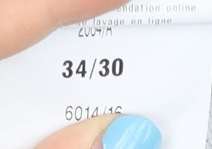 Meyer Men's Blue Chino Trousers, Size L, 34 in Waist