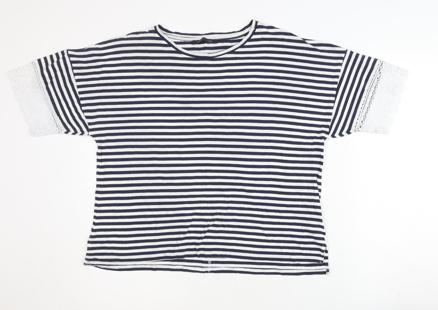 Marks and Spencer Women's Striped T-Shirt, Size 14