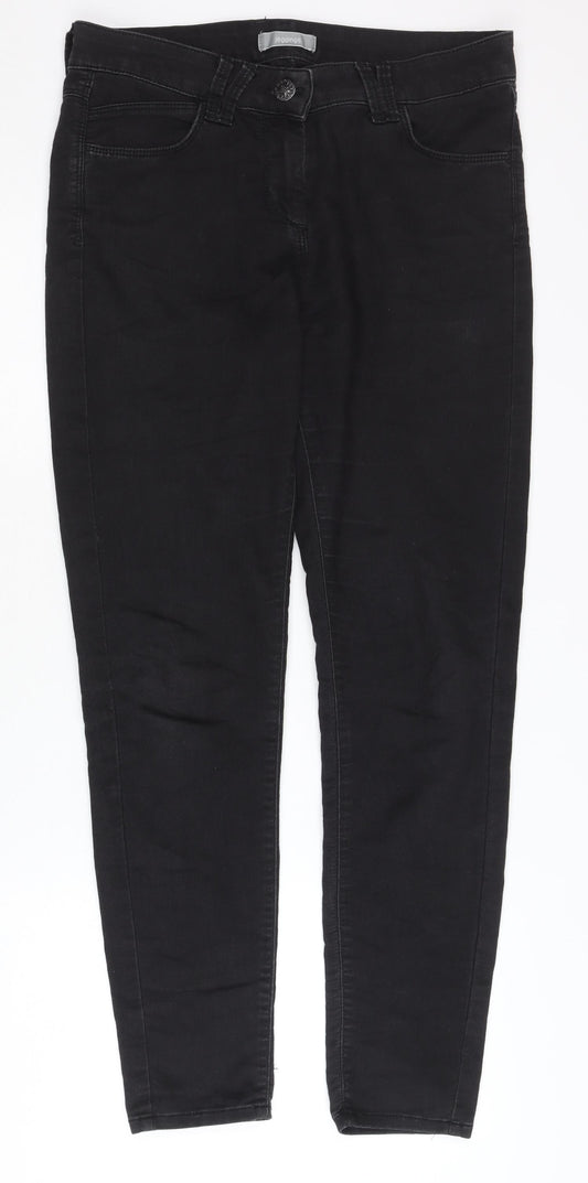 Papaya Matalan Skinny Jeans Papaya Women's Black Straight-Leg