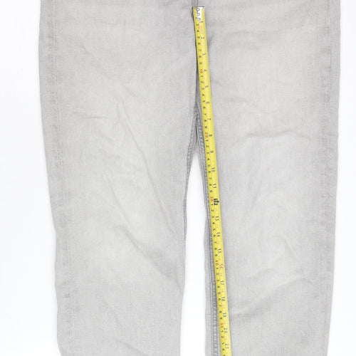 Marks and Spencer Women's Grey Straight Jeans Size 16